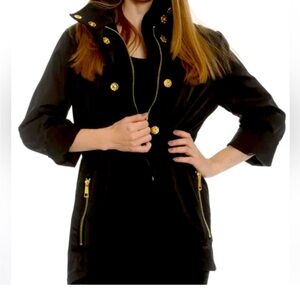 NWOT- CIAO MILANO -BLACK JACKET & GOLD FITS LIKE A LARGE-GORGEOUS!